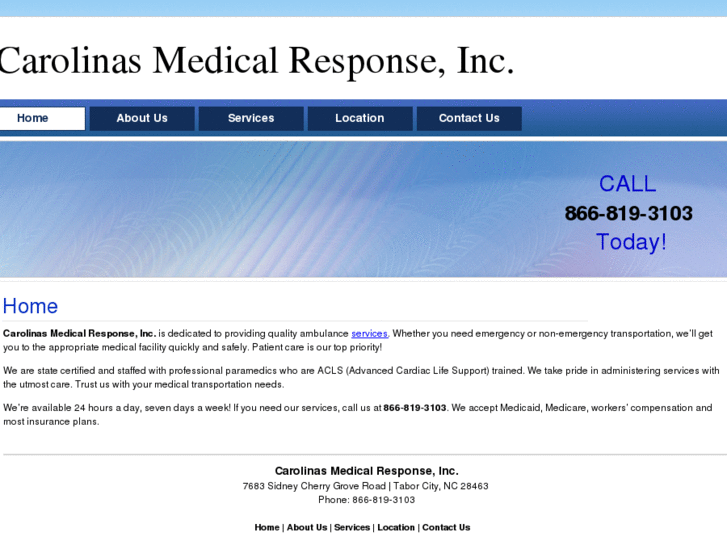 www.carolinamedicalresponsembcsc.com