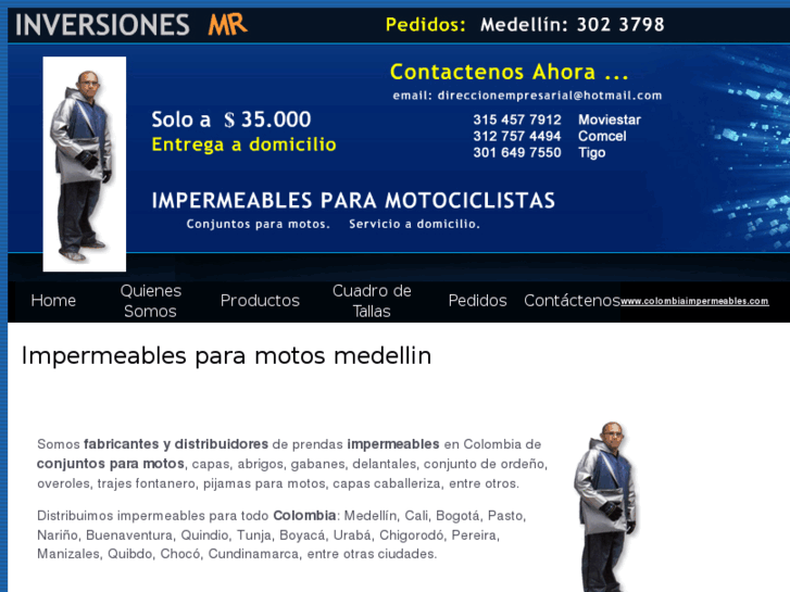 www.colombiaimpermeables.com