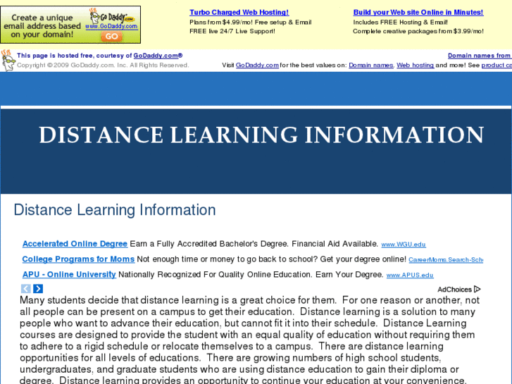 www.distancelearninginformation.com