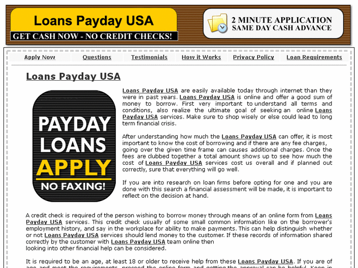 www.loanspaydayusa.com