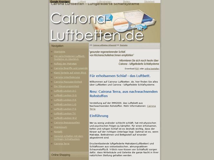 www.cairona-luftbetten.com