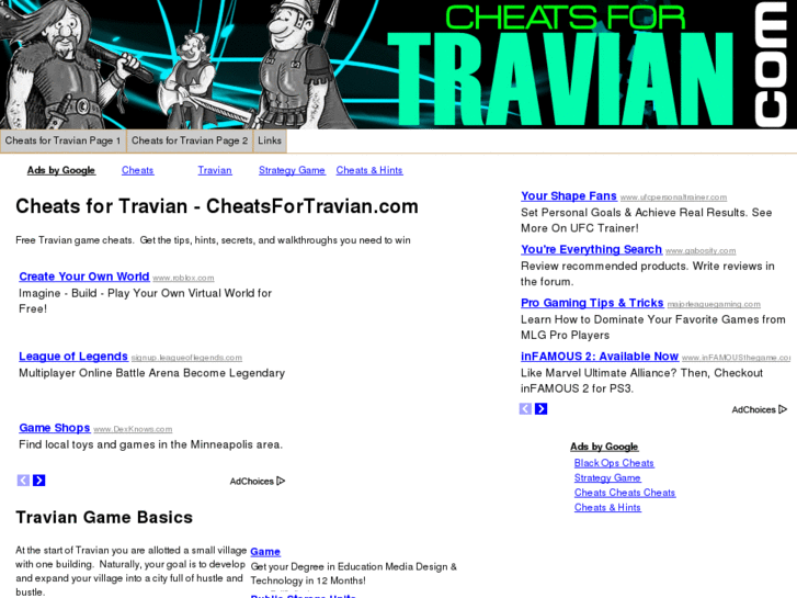 www.cheatsfortravian.com