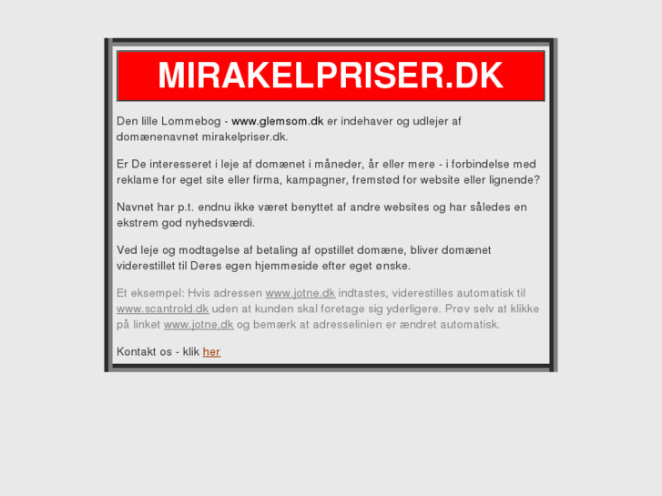 www.mirakelpriser.dk