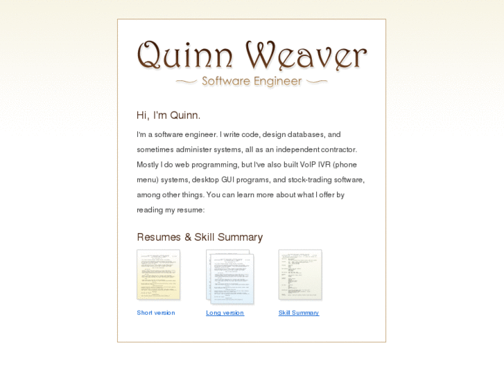 www.quinnweaver.com