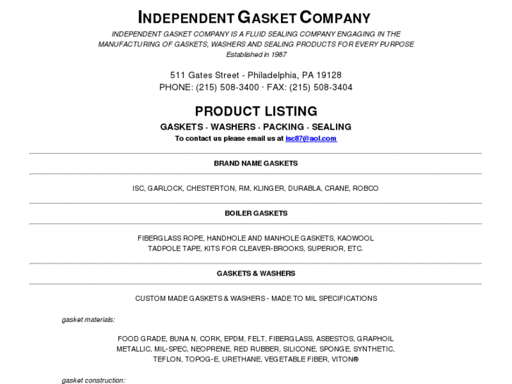 www.independentgasketcompany.com