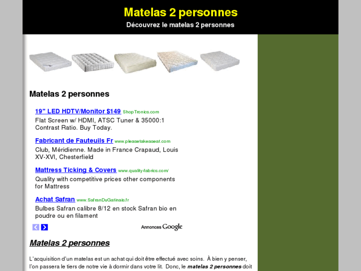 www.matelas2personnes.com