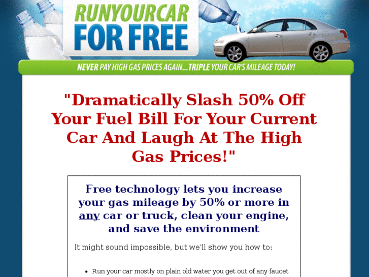 www.runyourcarforfree.com