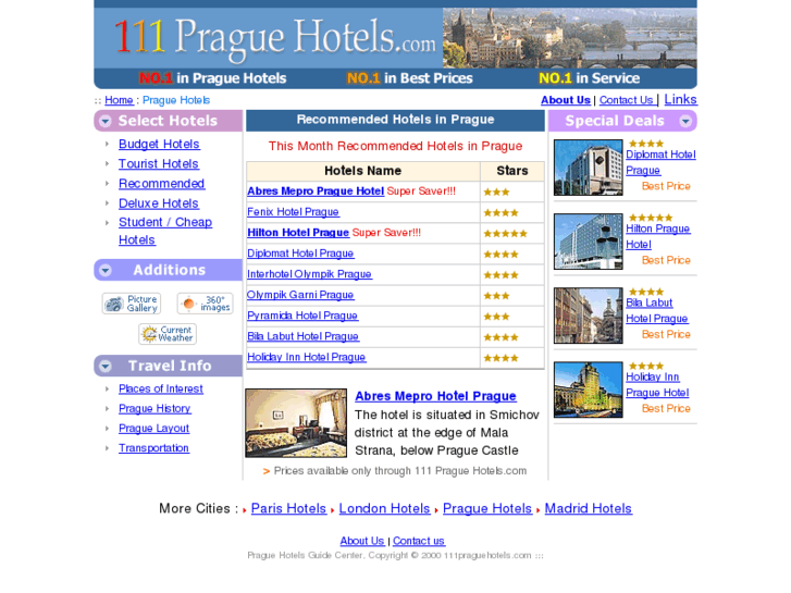 www.111praguehotels.com