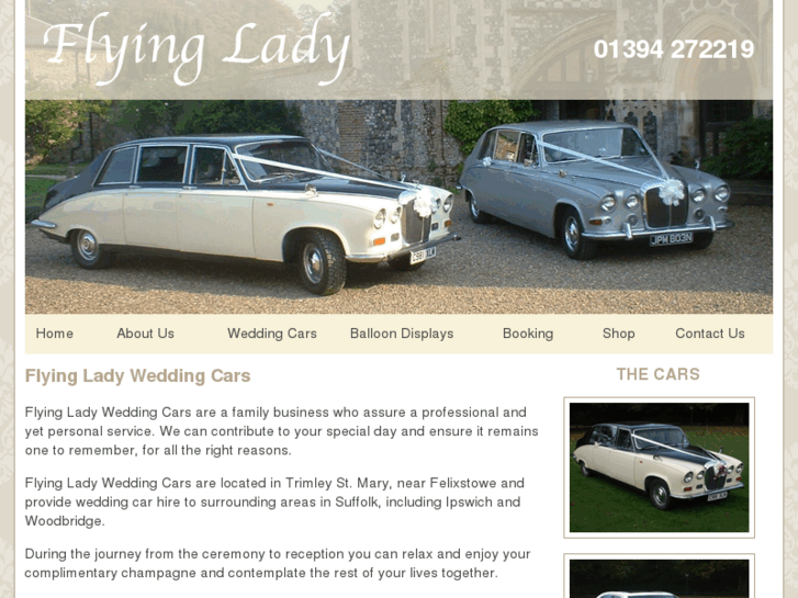 www.flyingladyweddingcars.com