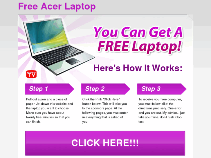 www.freeacerlaptop.com