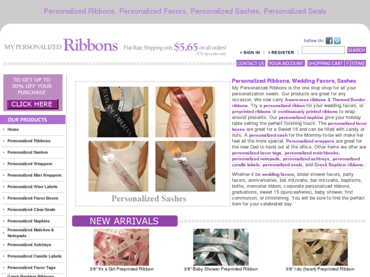 www.mypersonalizedribbons.com