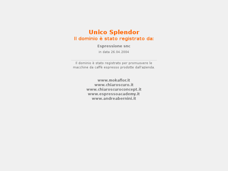 www.unicosplendor.it