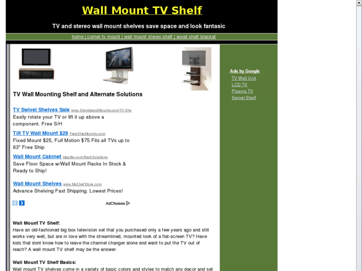 www.wallmounttvshelf.net