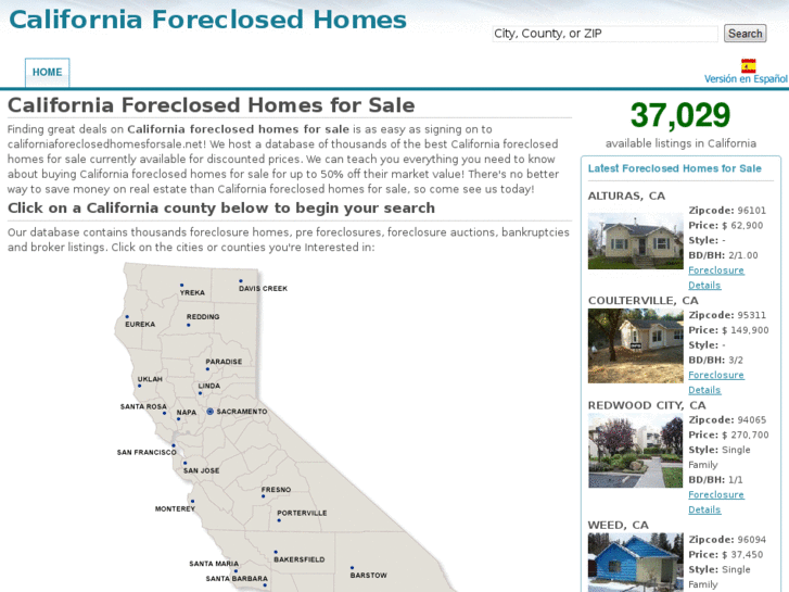 www.californiaforeclosedhomesforsale.net