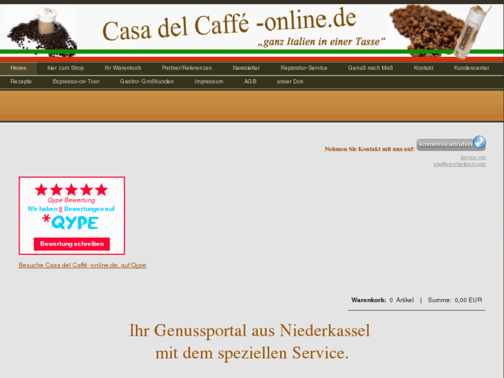 www.casadelcaffe-online.com