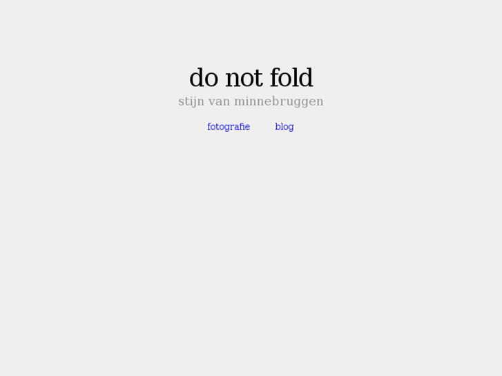 www.donotfold.be