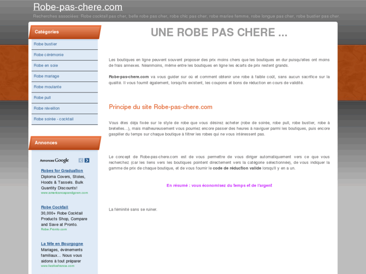 www.robe-pas-chere.com