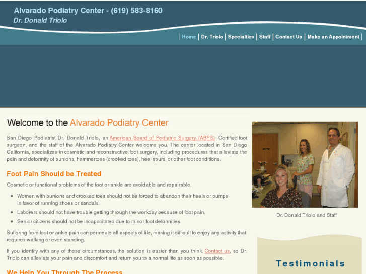 www.alvaradopodiatrycenter.com