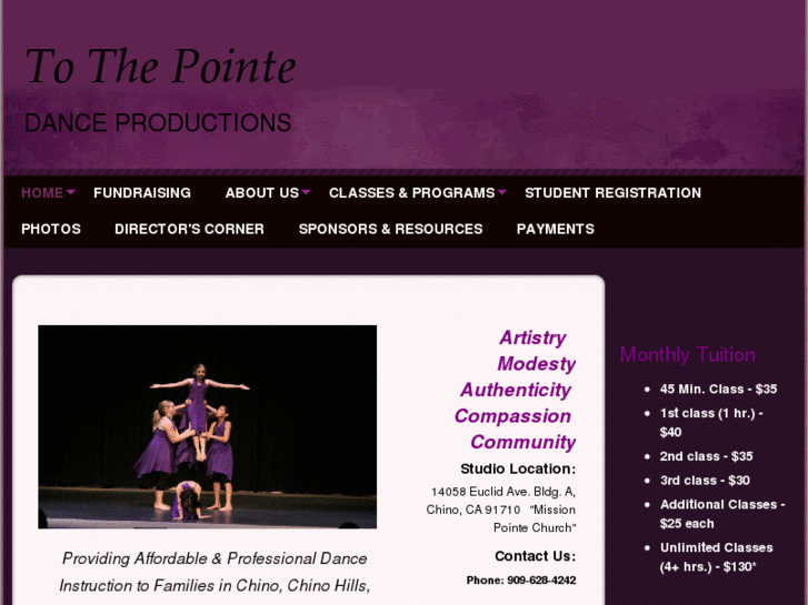 www.tothepointedanceproductions.com