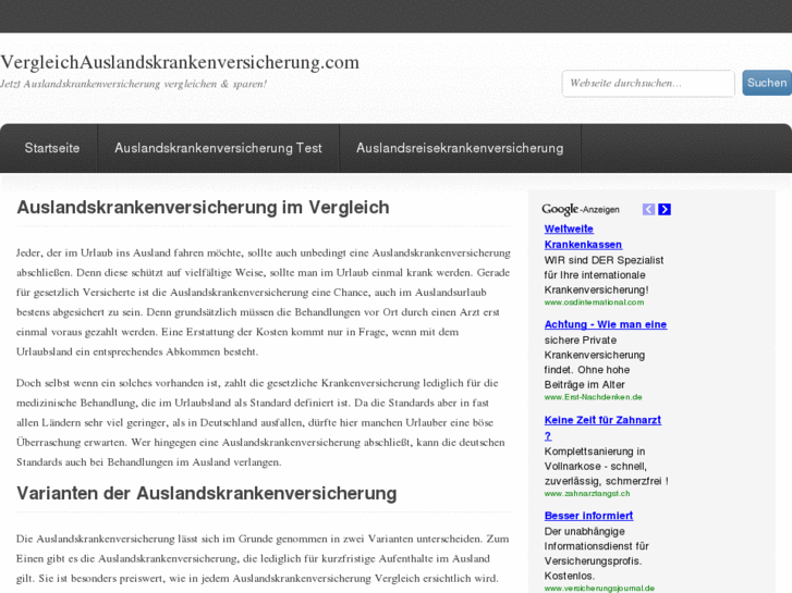 www.vergleichauslandskrankenversicherung.com