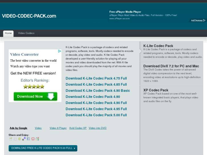 www.video-codec-pack.com
