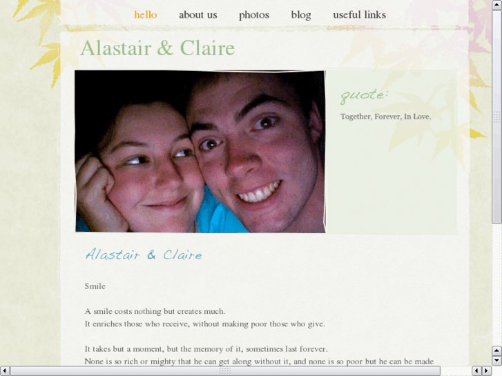 www.alastairandclaire.com