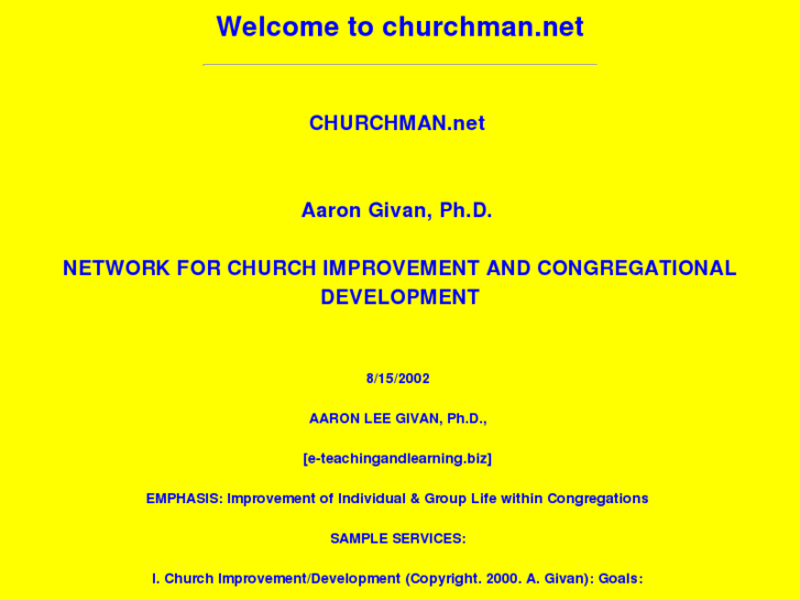 www.churchman.net