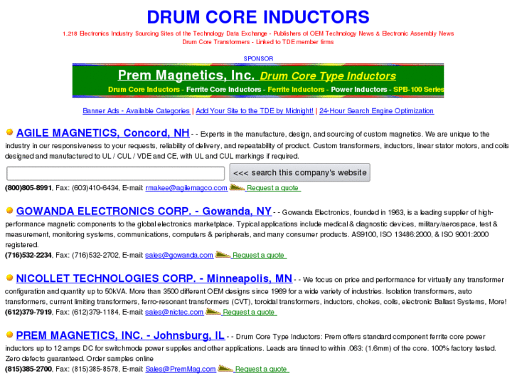 www.drumcoreinductors.com