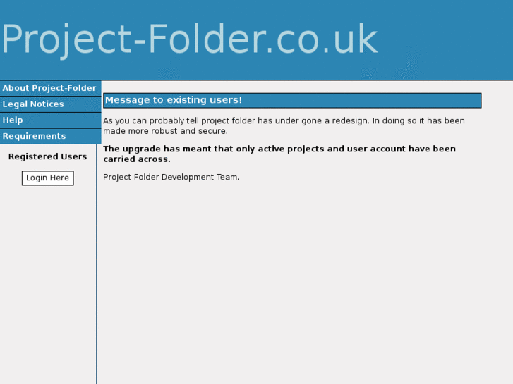 www.projectfolder.co.uk