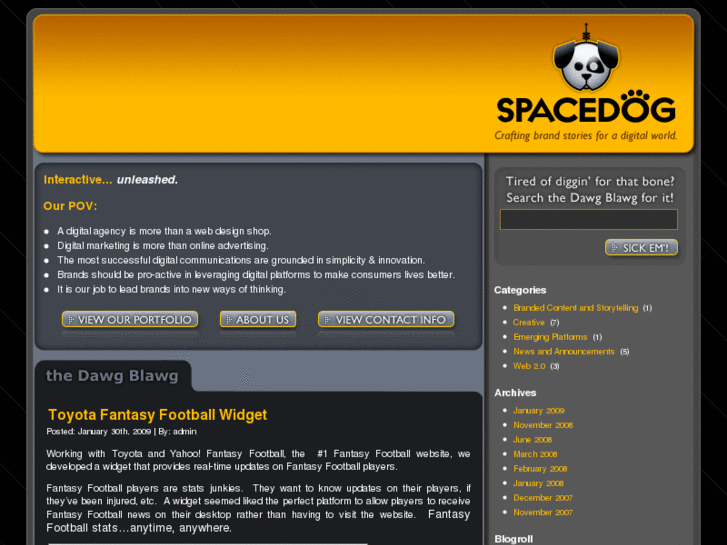 www.spacedogportfolio.com