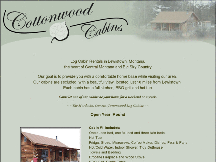 www.cottonwoodlogcabins.com