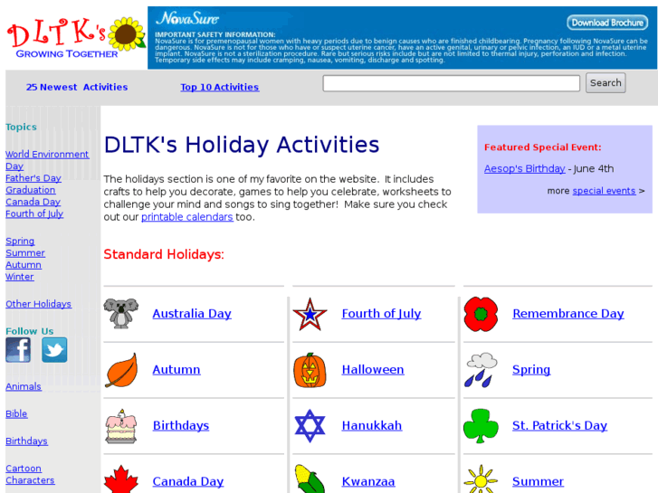 www.dltk-holidays.com