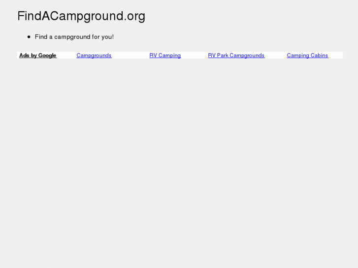 www.findacampground.org