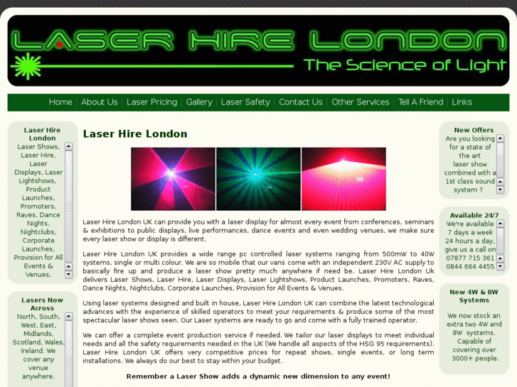 www.laserhirelondon.co.uk