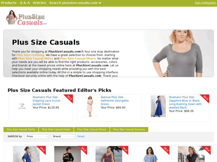 www.plussizecasuals.com