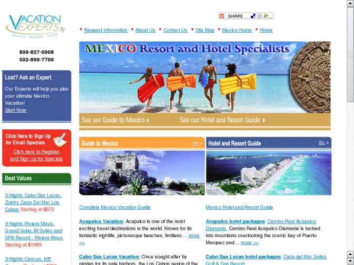 www.mexicovacation-experts.com