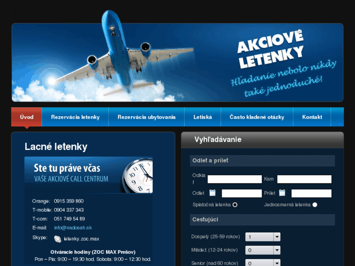 www.akciove-letenky.sk