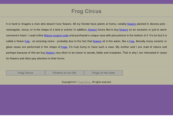 www.frogcircus.net