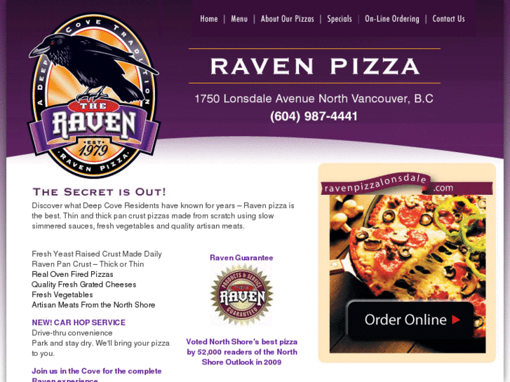 www.ravenpizzalonsdale.com