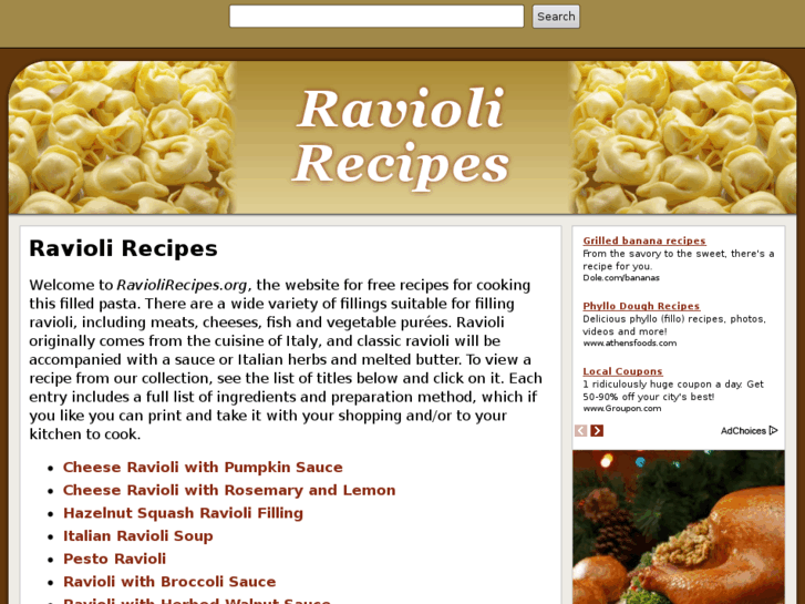 www.raviolirecipes.org