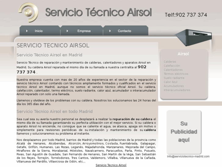 www.serviciotecnicoairsol.es