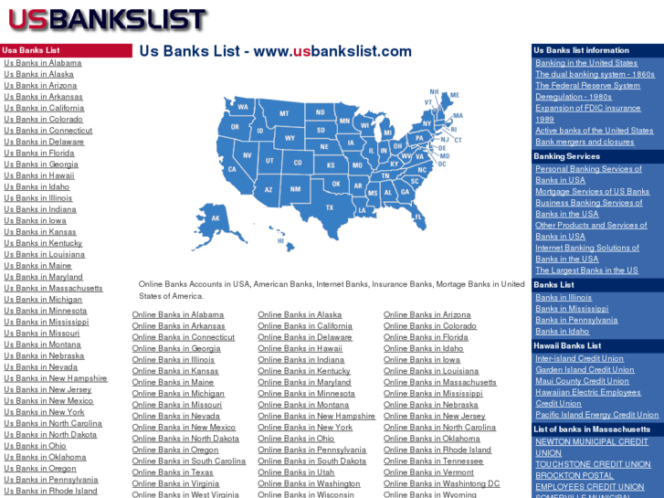 www.usbankslist.com