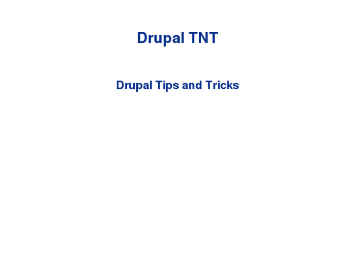 www.drupal-tnt.com