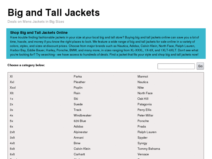 www.bigtalljackets.info