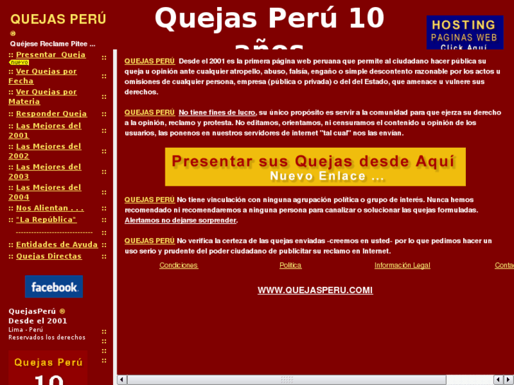 www.quejasperu.com