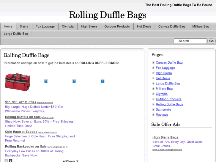 www.therollingdufflebags.com