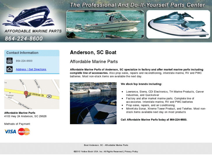 www.affordablemarinepartsanderson.com