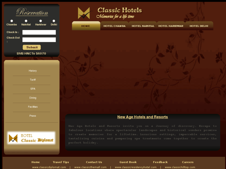 www.classichotelsindia.com