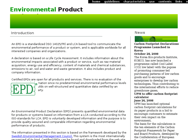 www.environmentalproductdeclarations.com