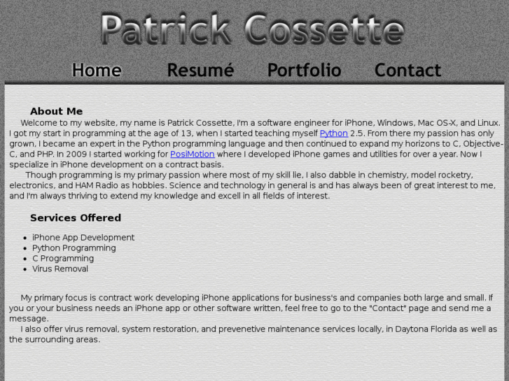 www.patrickcossette.com